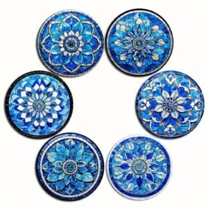 Mandala Blue and white Blue and White Mandala Flowers