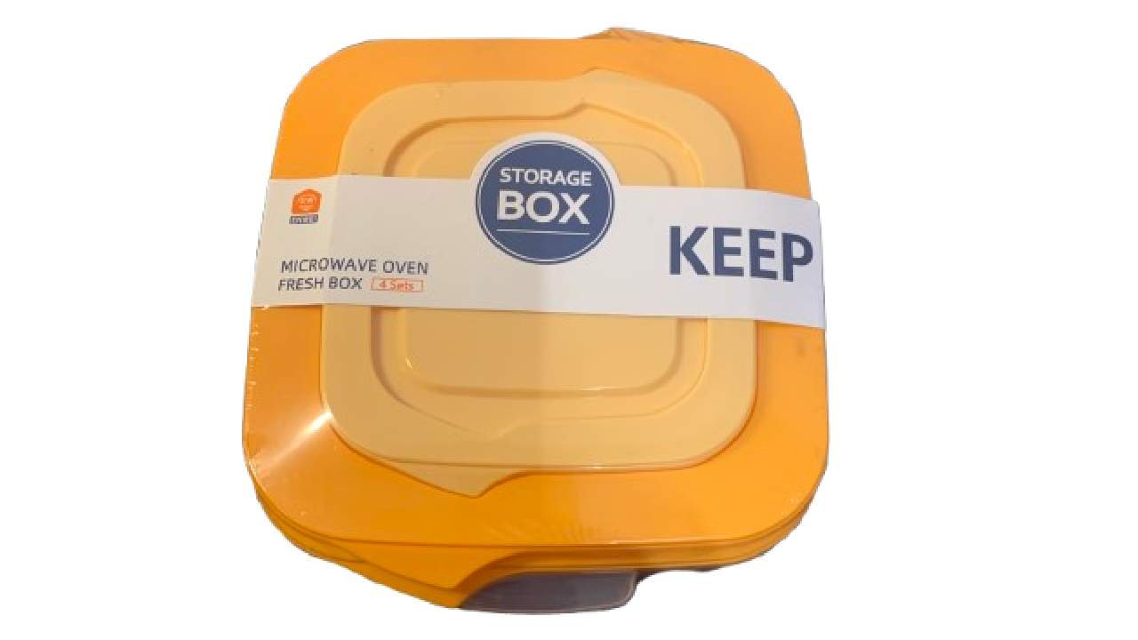 Storage Box - 4 Pcs - Orange