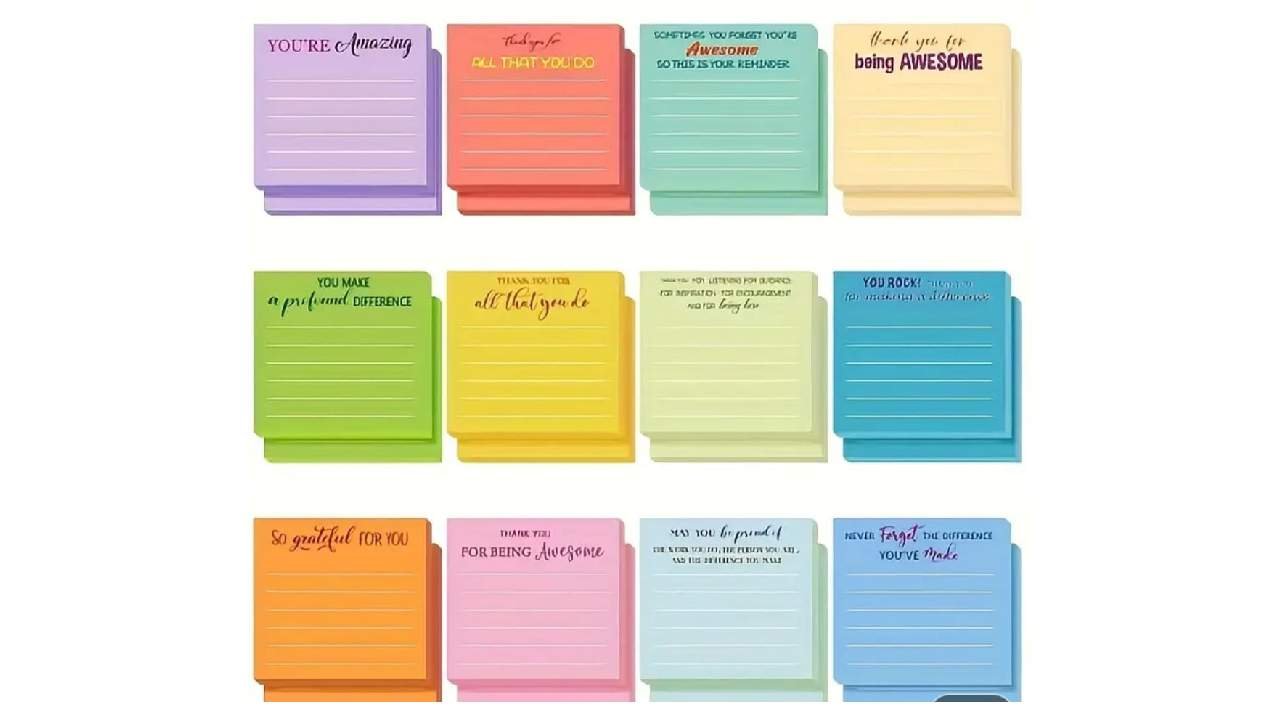 Calendar Inspirational 1 (3) Colourful Sticky Notes