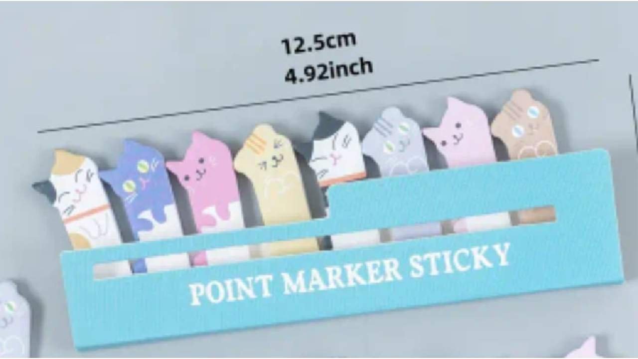 Cat sticky notes - 8 Pcs