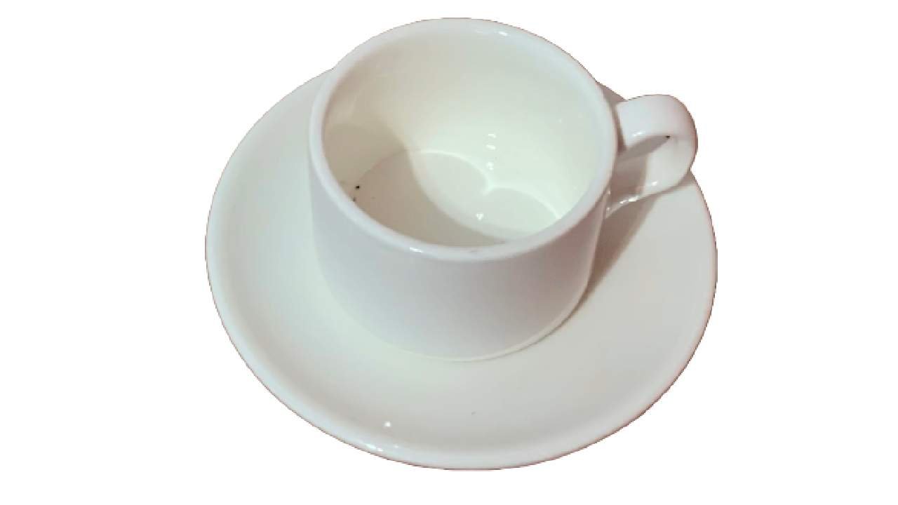 Cup and Saucer - white