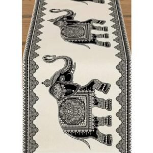 Runner - white elephant Table Runner - White elephant