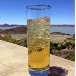 long glass Glass : 16 cms - 6 Pcs (Red Cherry)