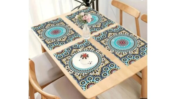 Table mat : Moroccan blue - set of 4 Pcs