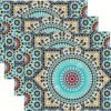 Table mat : Moroccan blue - set of 4 Pcs
