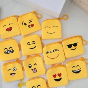 xmas (10) Purse Smiley zipper yellow