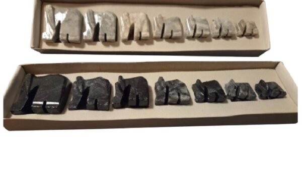 Hand carved Onyx Elephants : Set of 7 Pcs