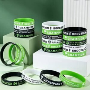 silicon wrist band (2) Soccer Silicone wrist band